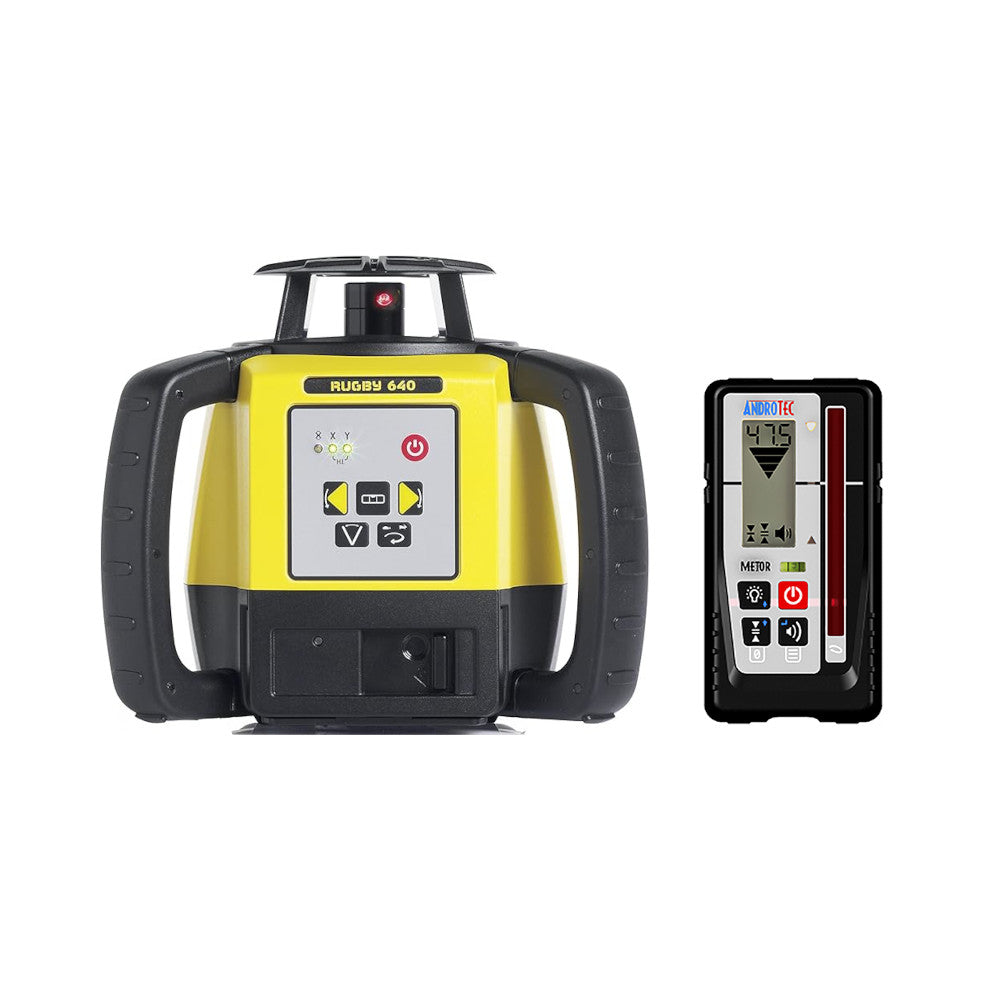 Leica Rugby 640 Rotary Laser Level with Metor MTR-90R Receiver