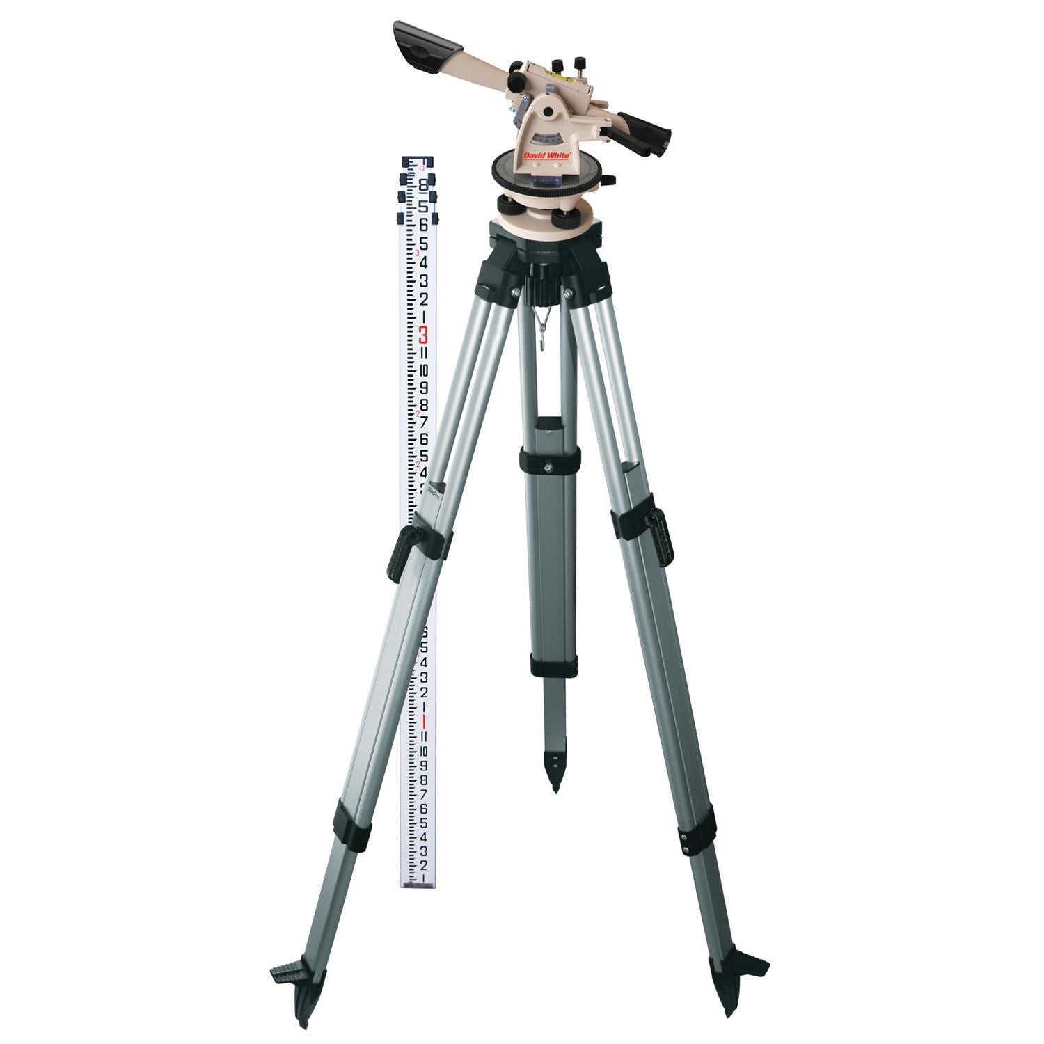 David White 44-D8824K-1C L6-20 Meridian 22X Optical Level Kit - Inches