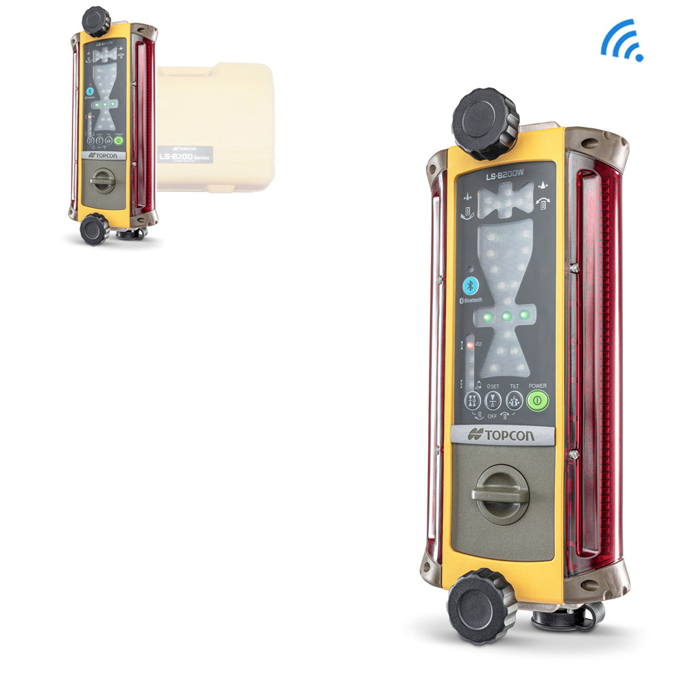 Excavator Machine Control Premium Package - Topcon HV2s Grade Laser, LS-B200W Machine Control Receiver, Magnetic Mount, and High Quality Tripod