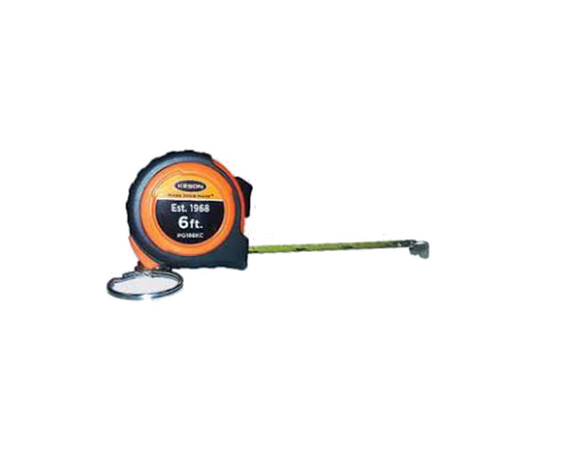 Keson 6ft Keychain Pocket Measuring Tape (24-Pack)