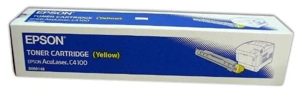 New, Pre-Owned - Epson C4100 Yellow Laser Toner Cartridge, S050148