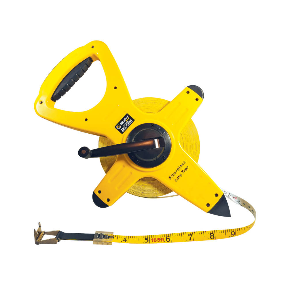 SitePro 165ft Fiberglass Dual-Sided Measuring Tape (10th, Metric) | 34-Y1651M