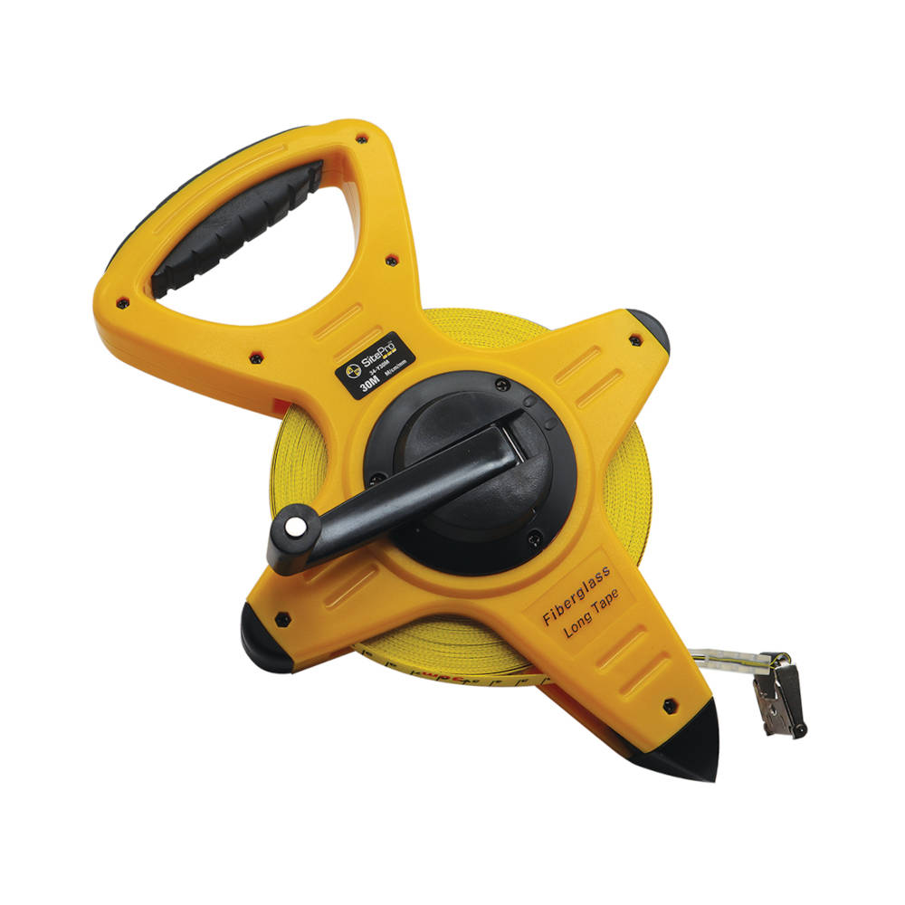 SitePro 30m Dual-Side Fiberglass Tape (Metric Graduations) | 34-Y30M
