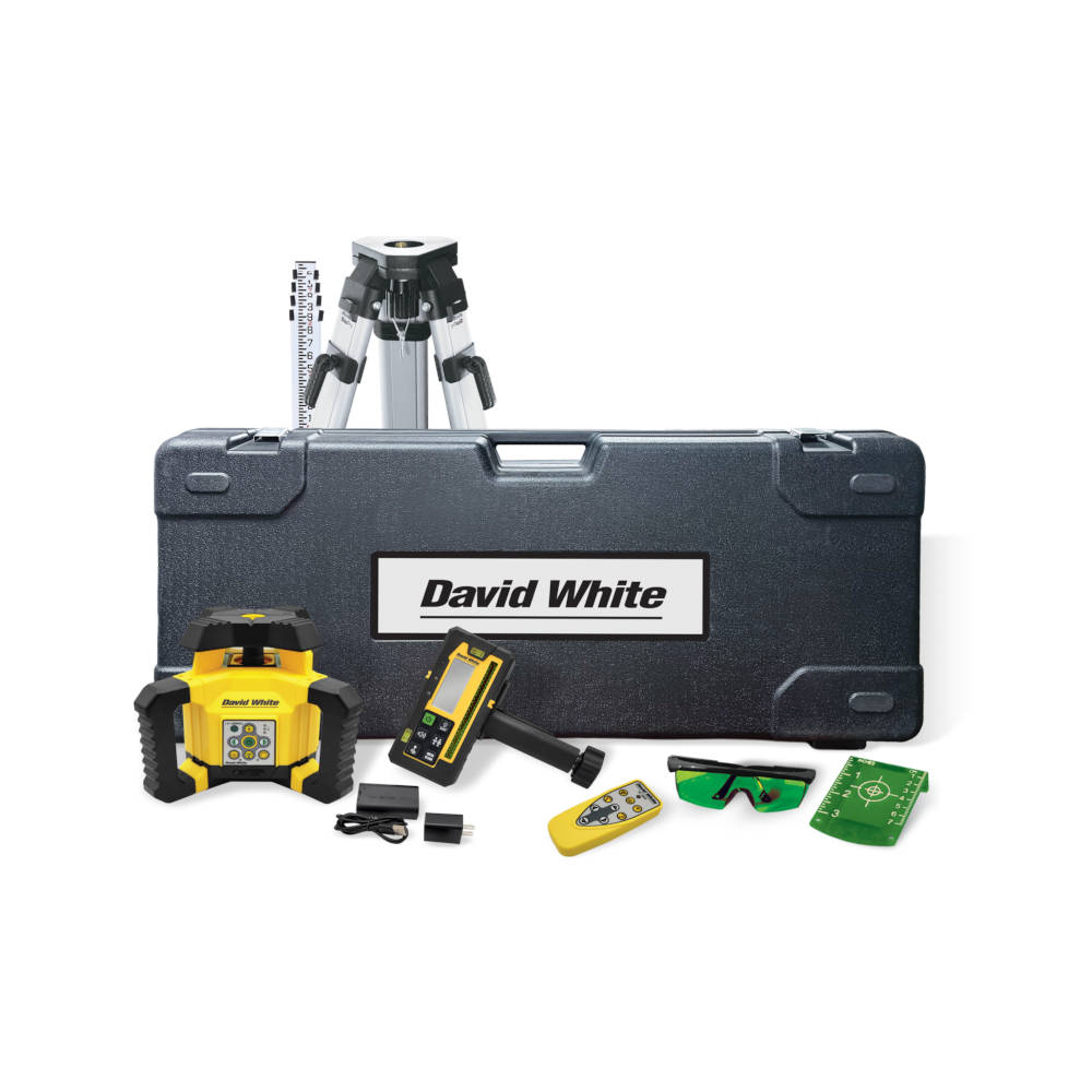 David White LM130HVG Rotary Laser Kit-8ths | 47-LM130HVGK-4C