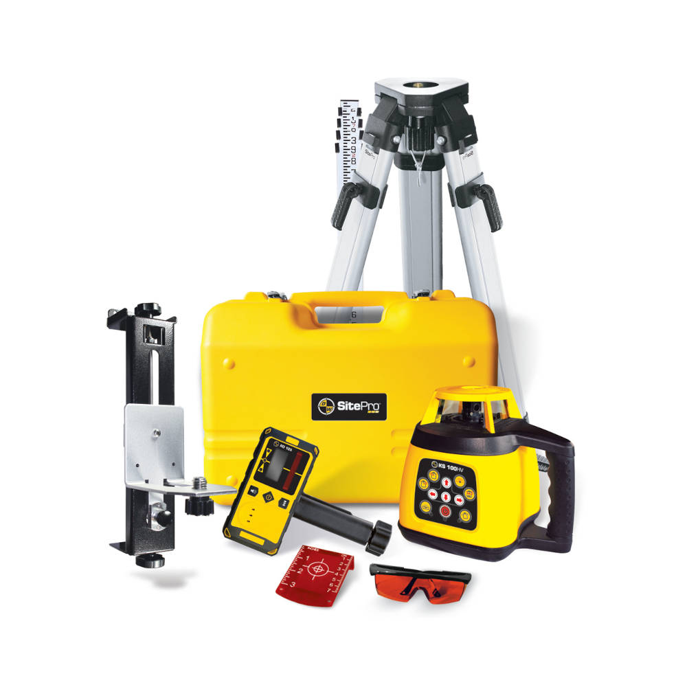 SitePro KS 100HV H/V Rotary Laser Complete Kit (10ths) | 27-KS100HVK-4T