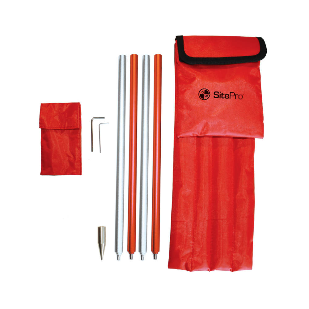 SitePro Mini Prism Sliding Pole System (Red) | 03-1518-R