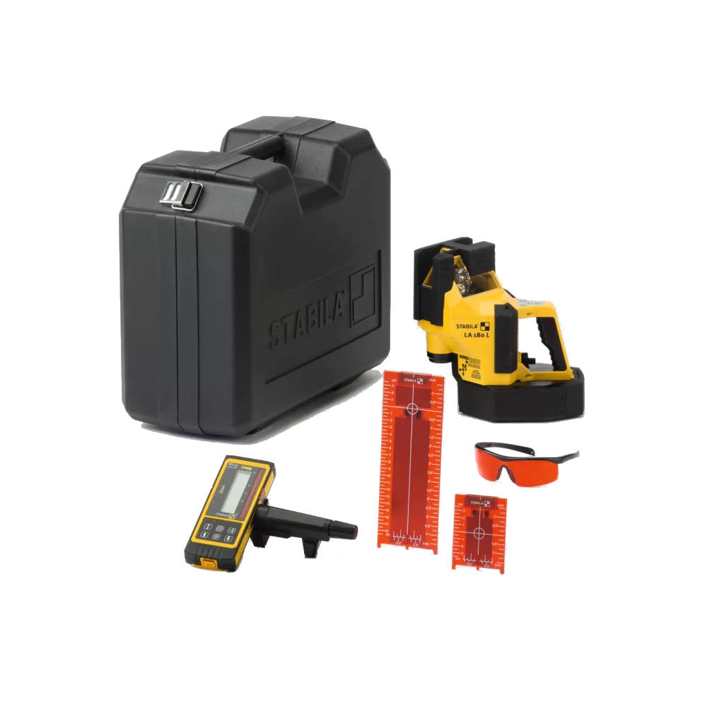 Stabila LA 180L Multi-Line Laser 6 Piece Kit | 02180
