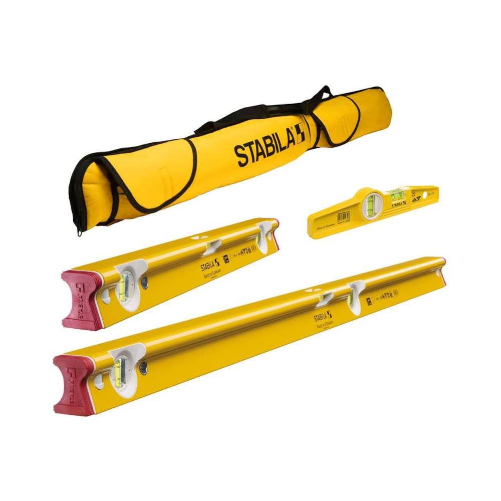 Stabila 48", 24", 10" R Beam Level Set w/Case | 48415