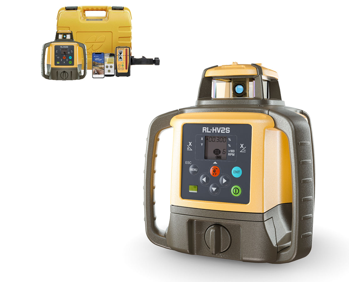 Topcon RL-HV2S Dual Grade Laser w/ Laser Receiver