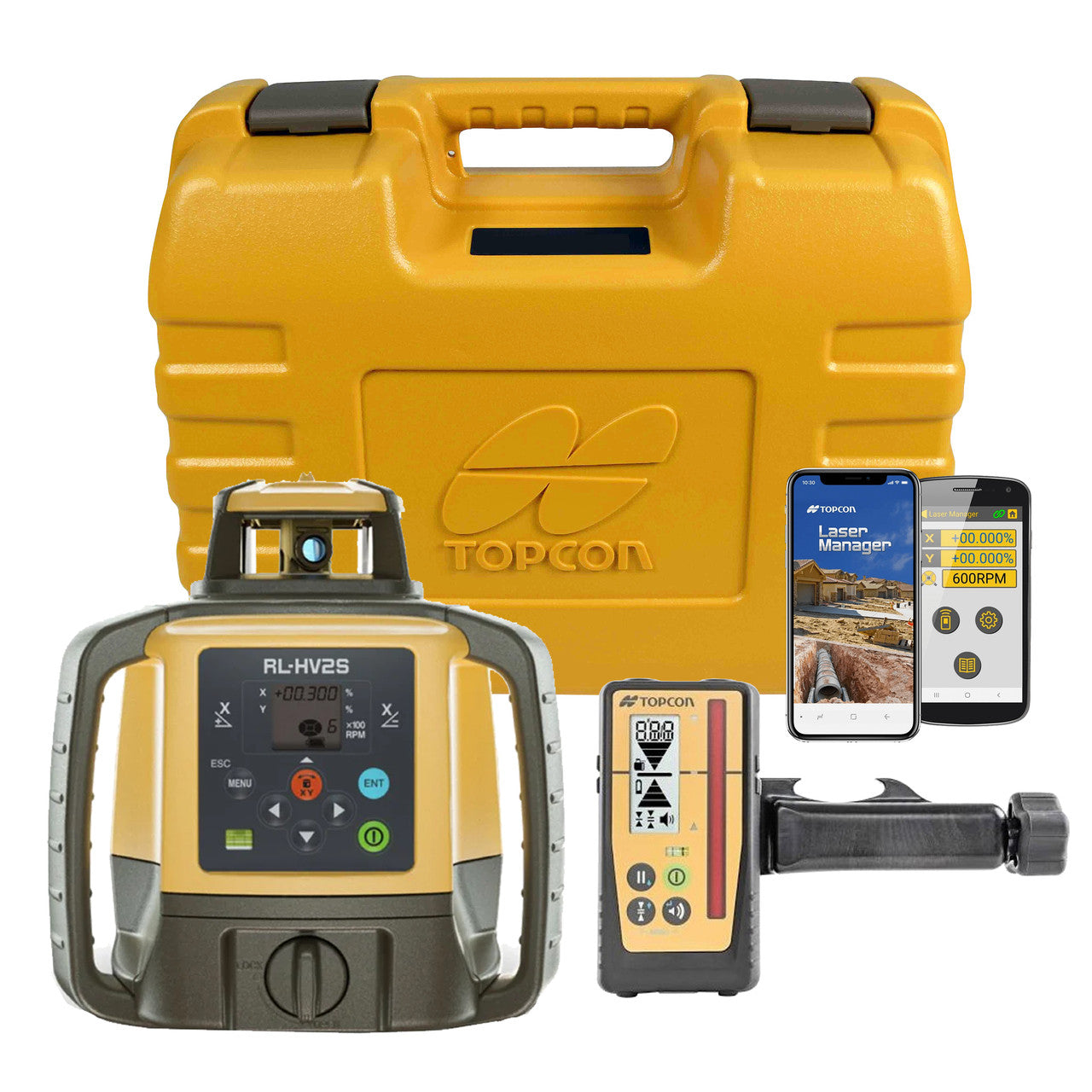 Topcon RL-HV2S Dual Grade Laser w/ Laser Receiver