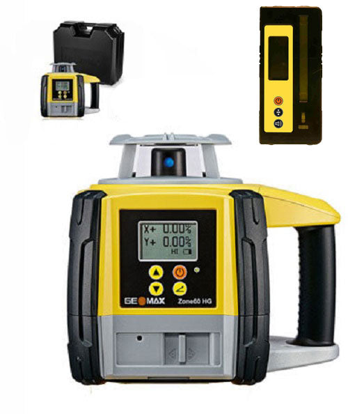 GeoMax Zone60 HG Dual Grade Laser, w/ Laser Receiver