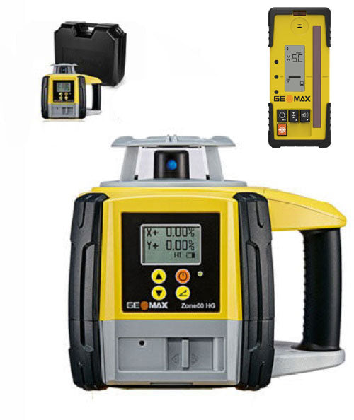 GeoMax Zone60 HG Dual Grade Laser, w/ Laser Receiver