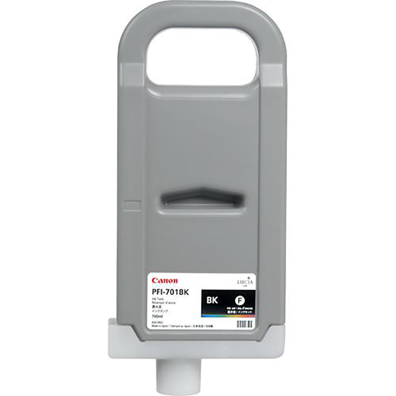 New, Pre-Owned - PFI-701 700mL Matte Black PFI-701MBK Ink Cartridge, 0899B001