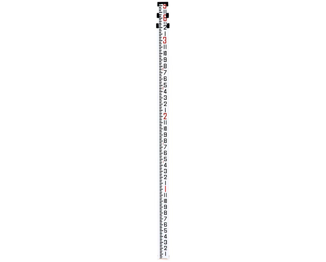 NAR14E Telescopic Aluminum 14' levelling Rod-Inches