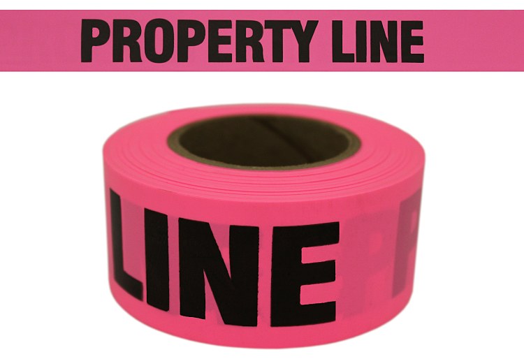 Presco CUPGBK51 Property Line Roll Flagging Pink Glo