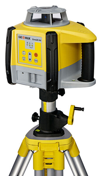 GeoMax Zone20 HV, Self Leveling Rotary Laser w/Laser Receiver & ZRC20 Remote Control