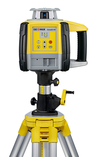 GeoMax Zone20 HV, Self Leveling Rotary Laser w/Laser Receiver & ZRC20 Remote Control
