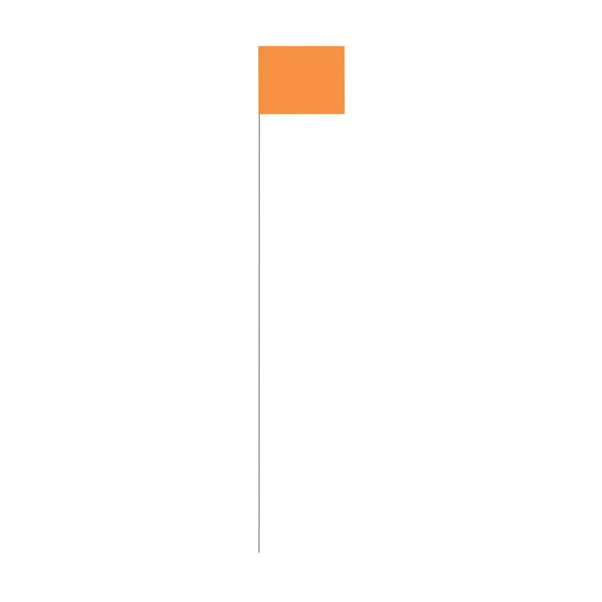 SitePro 4x5x21 inch Glo-Orange Stake Flags | 19-F4521-GO