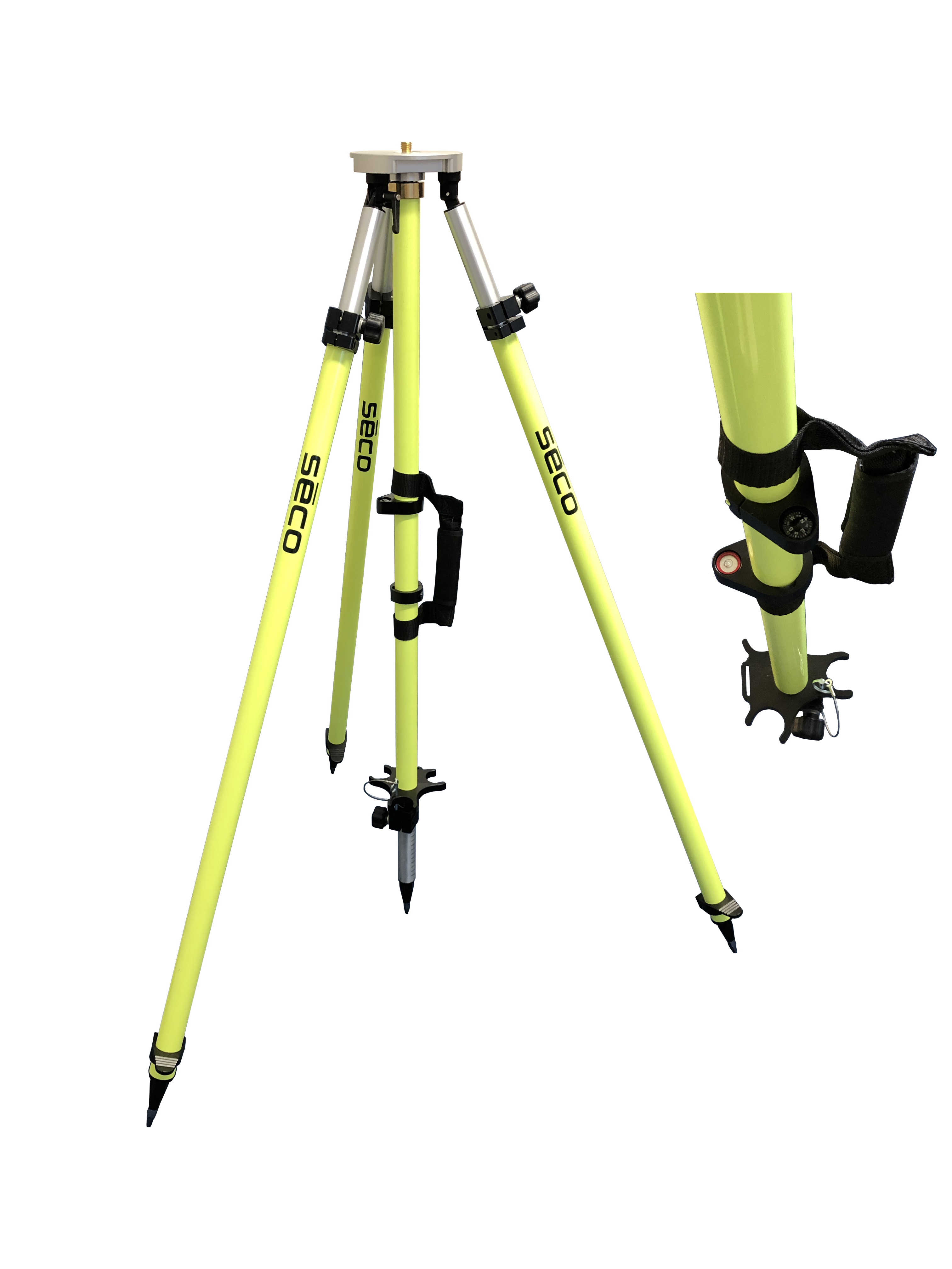 Seco Heavy Duty GPS Antenna Tripod (Fluorescent Yellow) | 5119-10-FLY