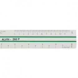 Alvin 269P 6 in. Flat Engineers Scale