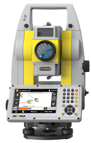 GeoMax 6017097 Zoom75, 5" Robotic Total Station A10 Package