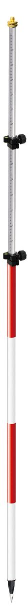 SitePro 07-4712-TMA 12' Twist-Lock Prism Pole Red/White
