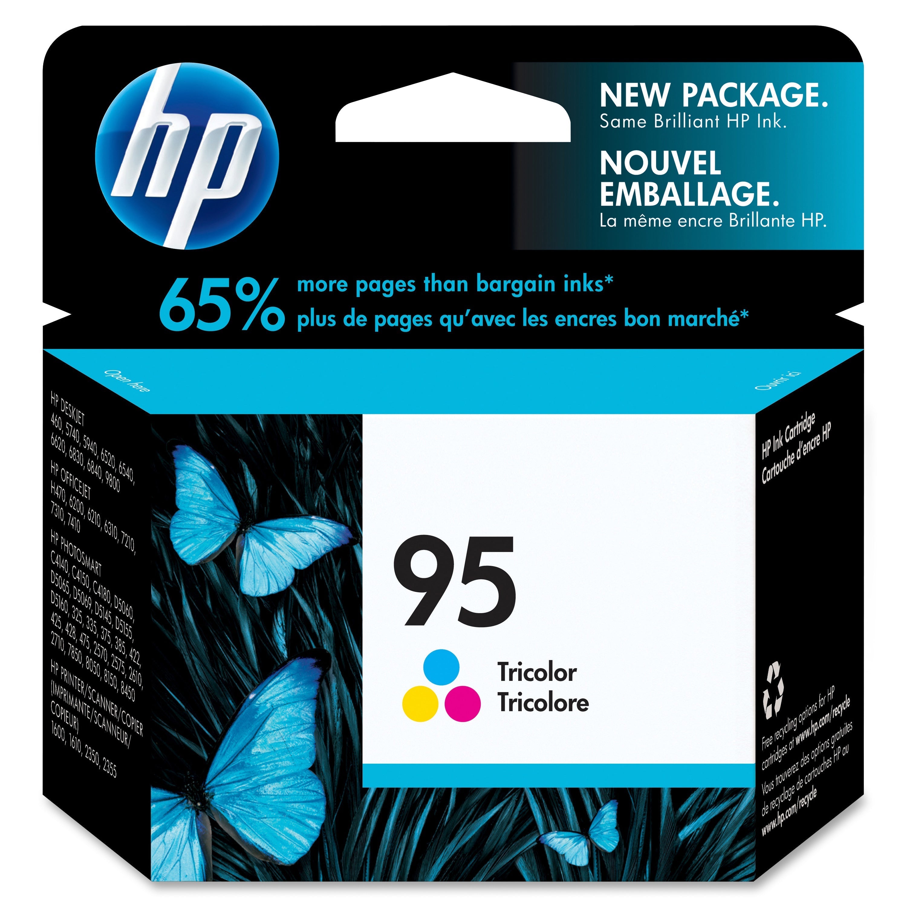 New, Pre-Owned - HP 95 (C8766WN) Tri-Color Ink Cartridge