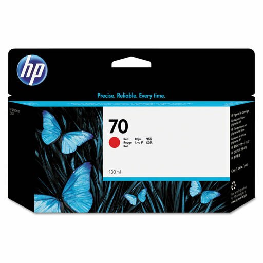 New, Pre-Owned - HP 70 130-ml (C9456A) Red Ink Cartridge