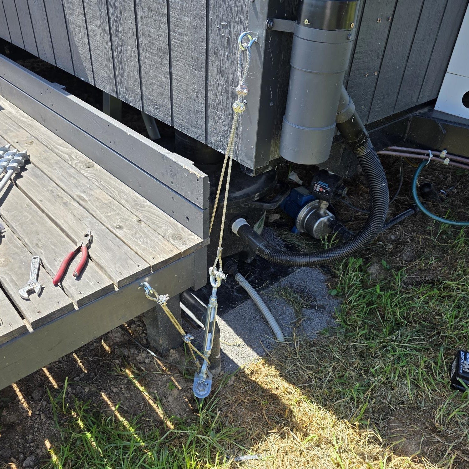 Complete Ground Anchor System – Tiny Homes, Site Offices & Containers