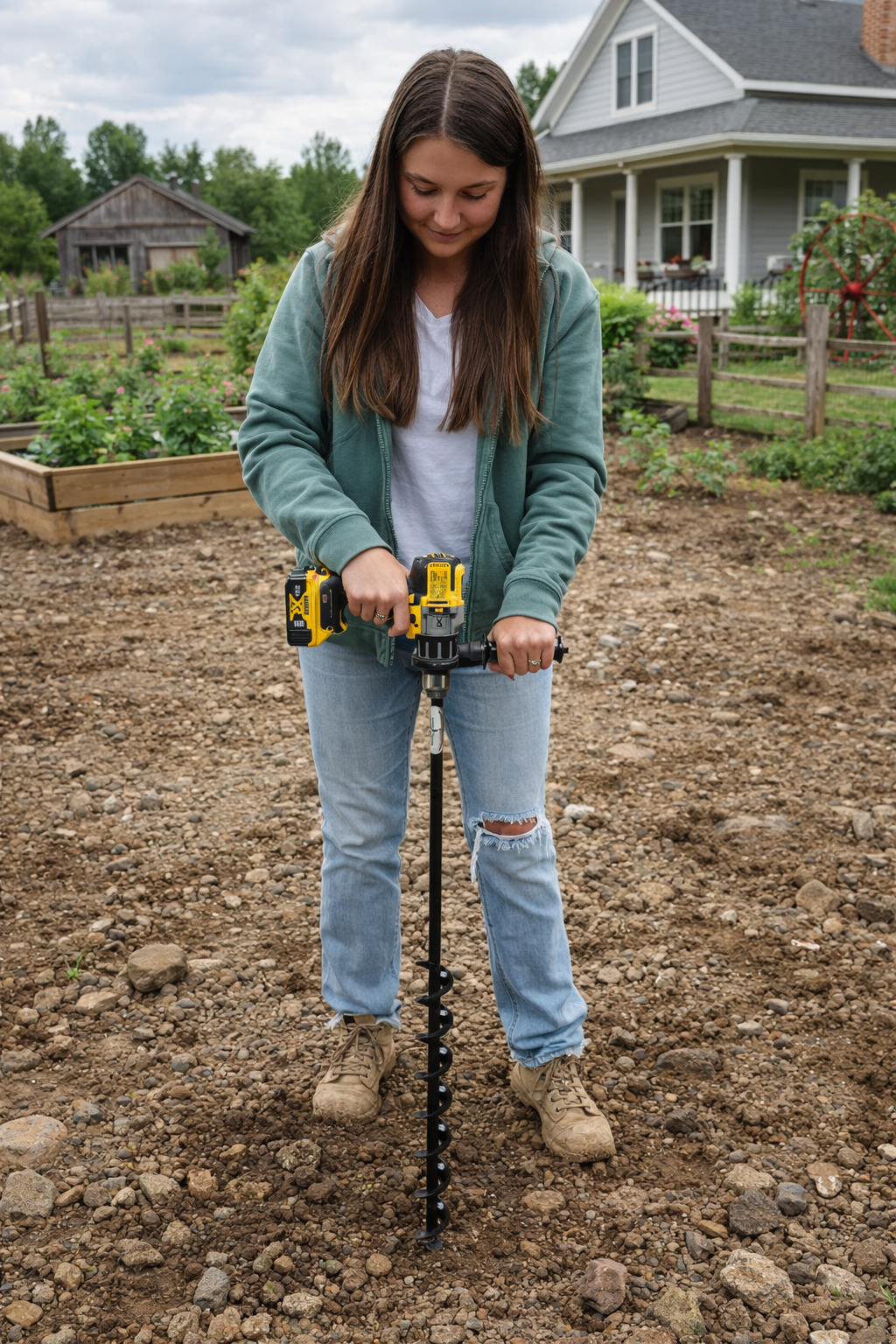 Tree Planting Auger Bit (2" x Standing Lengths)