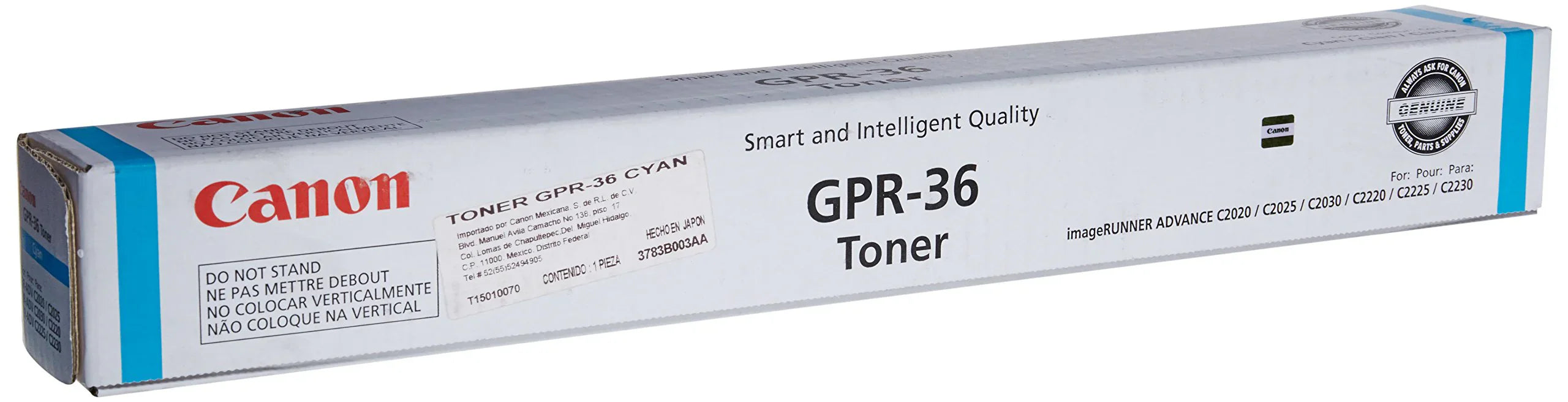 New, Pre-Owned - Canon GPR-36 Cyan Toner Cartridge, 3783B003AA