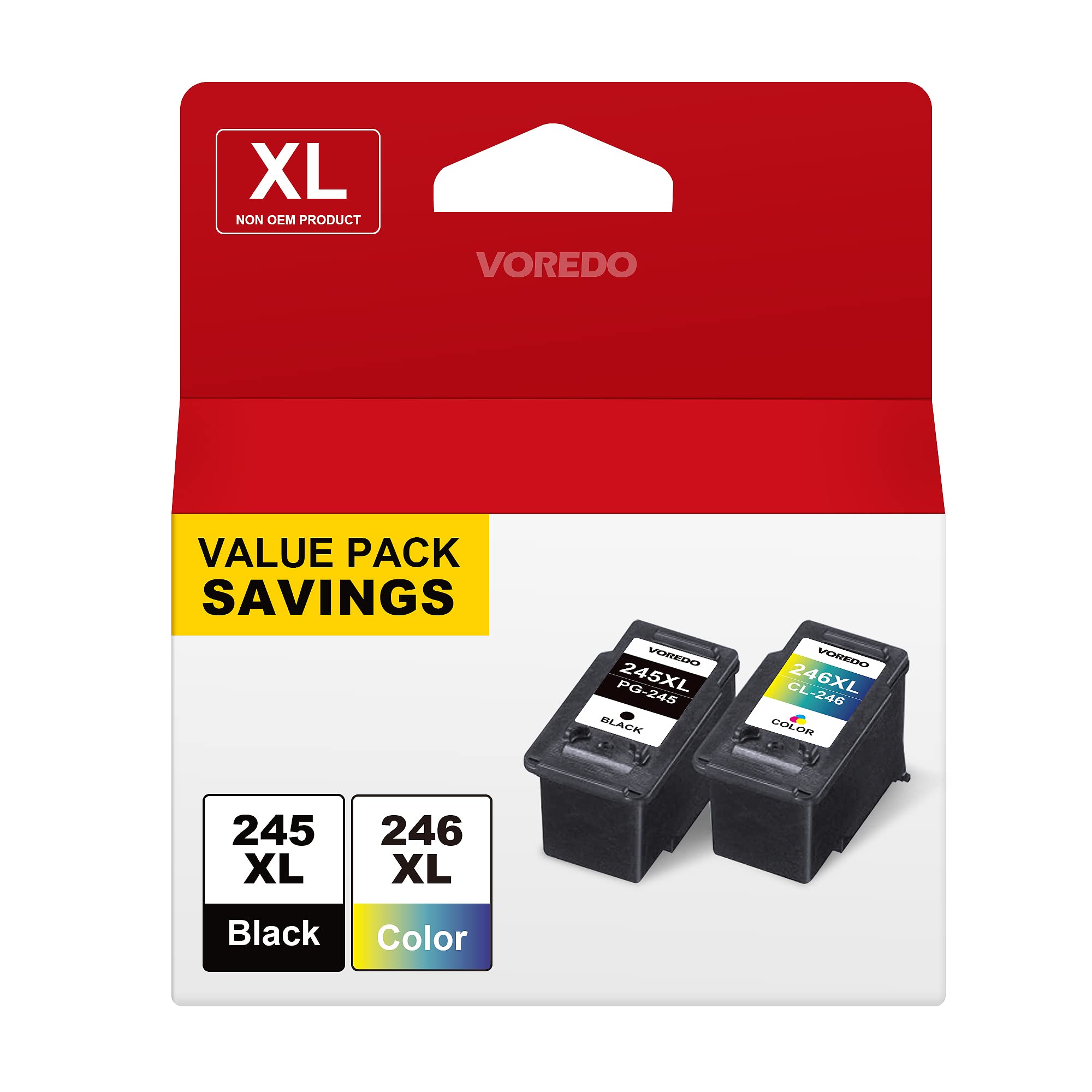 New, Pre-Owned - Canon PG-245XL & CL-246XL Black & Color Ink Cartridges