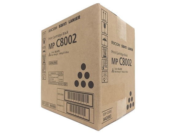 New, Pre-Owned - Ricoh MP C8002 Black Toner Cartridge, 842083