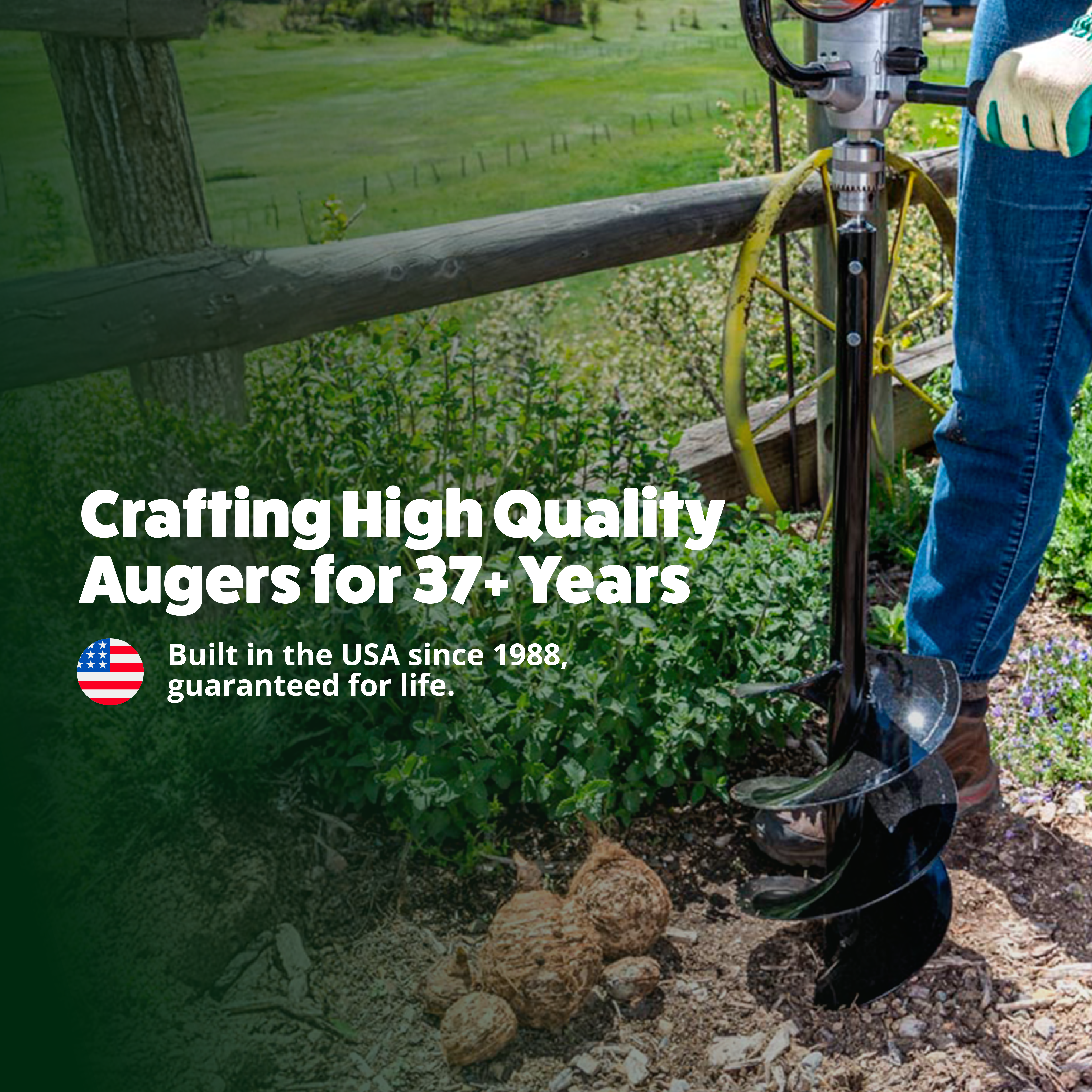 8 Inch Auger with Heavy-Duty Tip (8" x 28")