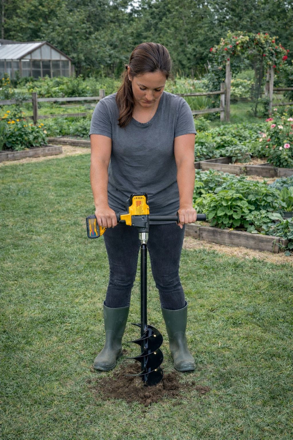 Gallon Pot & Post Hole Auger (7" x 28")
