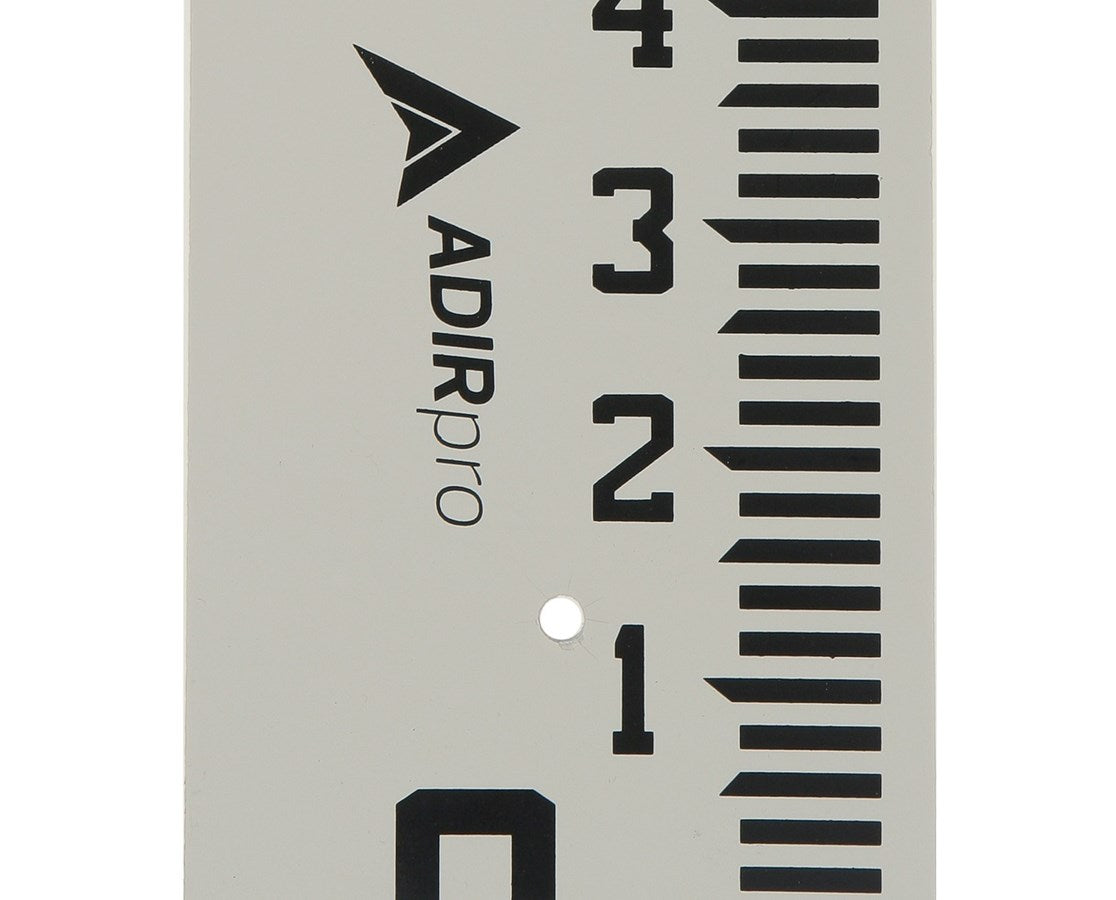 4-inch Wide Stream Gauge (100ths, 10ths, feet), 0-4 feet