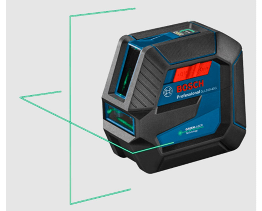 Bosch GLL100-40G Green-Beam Cross-Line Laser Level