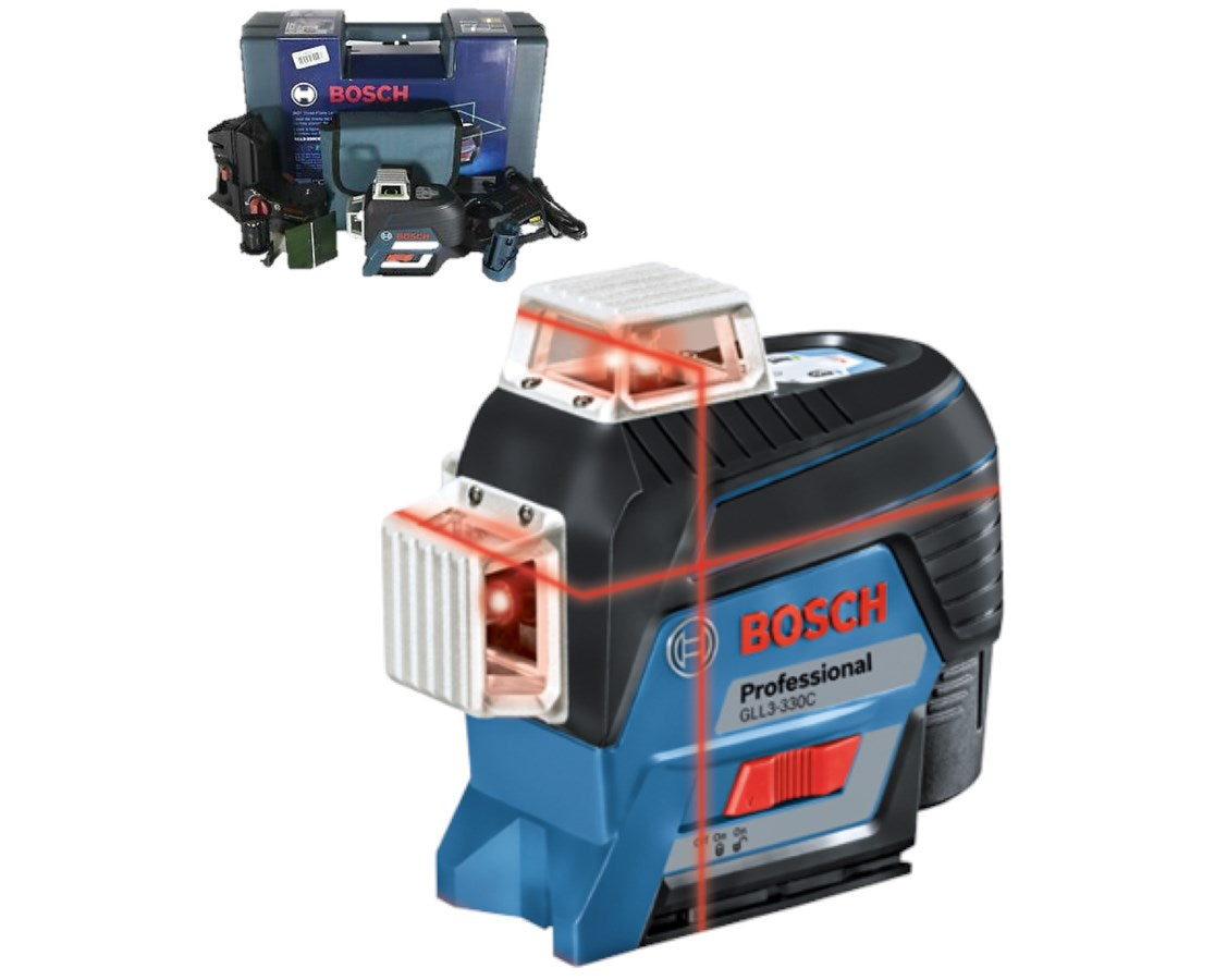 Bosch Self-Leveling 360 Degree Three-Plane Red Beam Line Laser