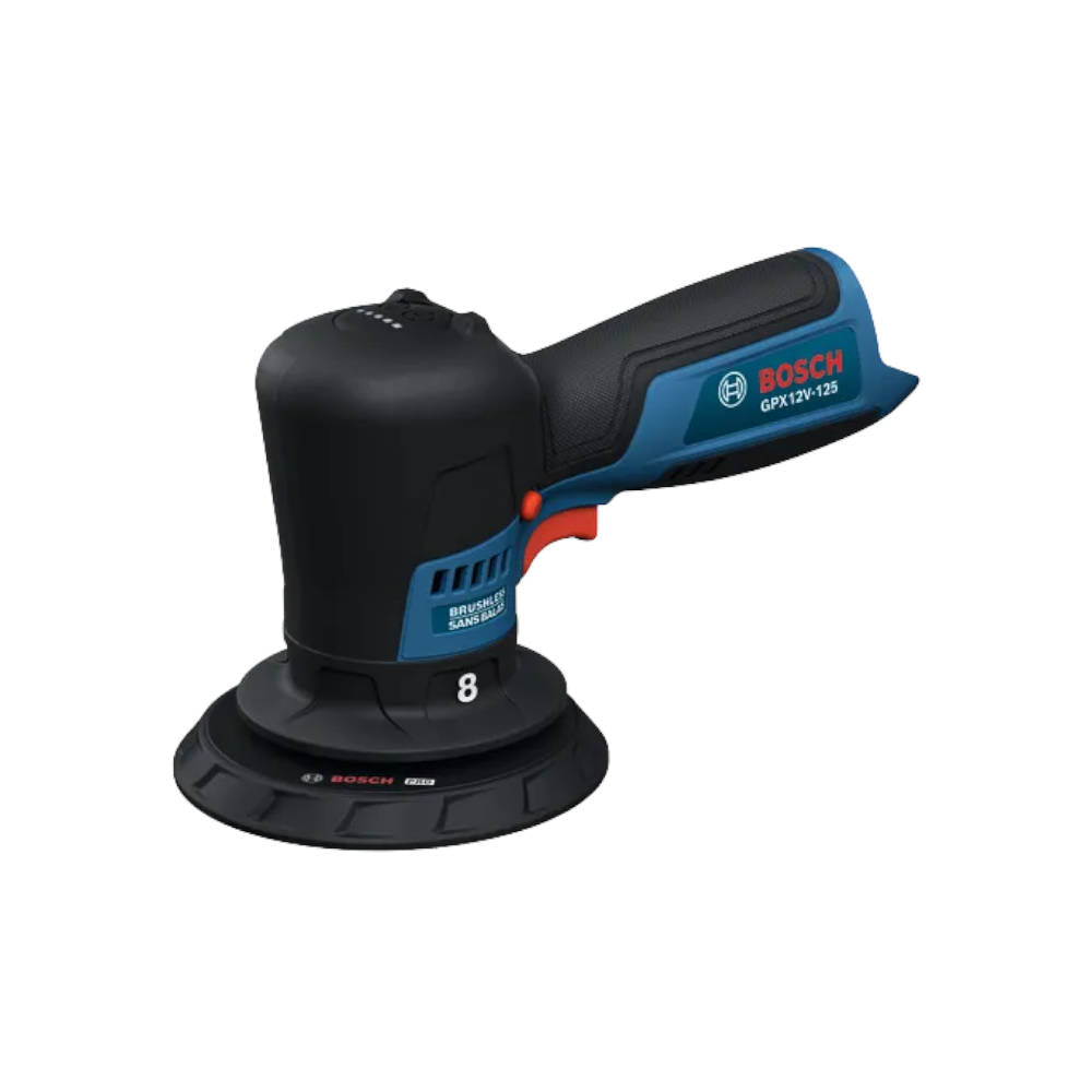 Bosch 12V Compact Cordless 5 inch Random Orbital Polisher | GPX12V-125N