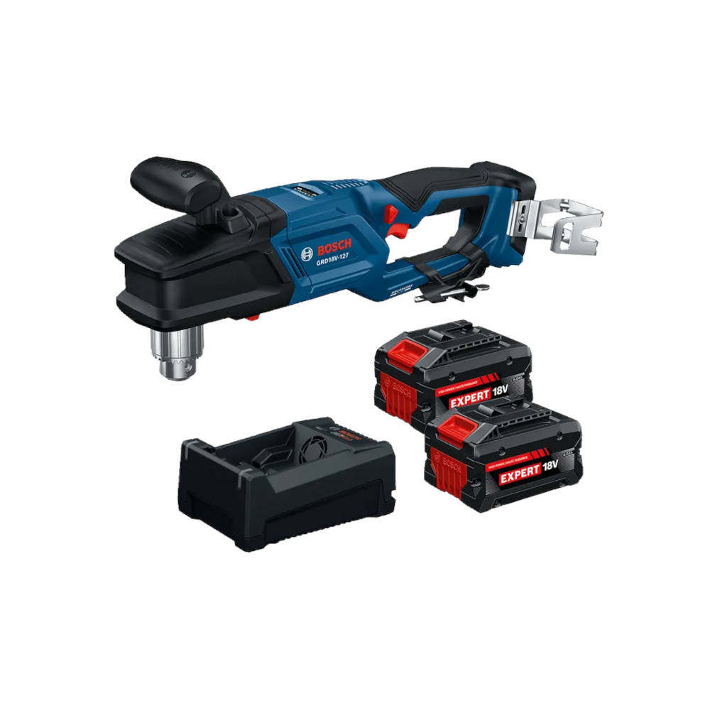 Bosch 18V 1/2 Inch High Torque Right Angle Drill w/Li-Ion Battery & Charger | GRD18V-127B26X