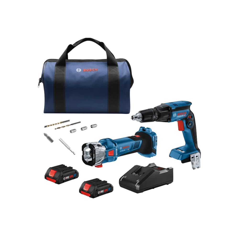 Bosch 18V 2-Tool Brushless Combo Kit w/ Cut-Out Tool & Screwgun | GXL18V-291B25