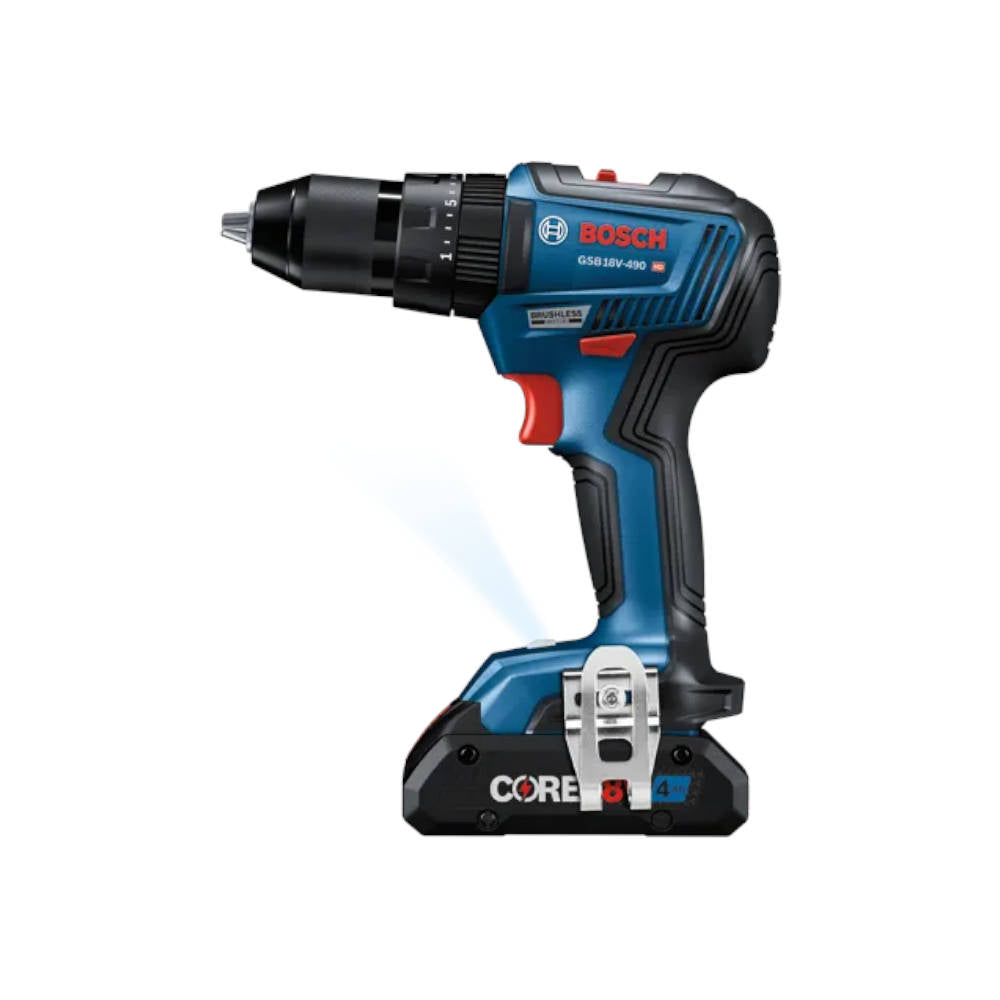 Bosch 18V Brushless 2-Tool Combo Kit w/ 1/2" Impact Driver & 1/2" Hammer Drill | GXL18V-233B25