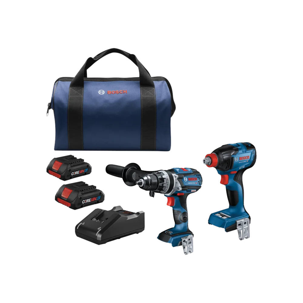 Bosch 18V Brushless 2-Tool Combo Kit w/ 1/4" Impact Driver & 1/2" Hammer Drill | GXL18V-227B25