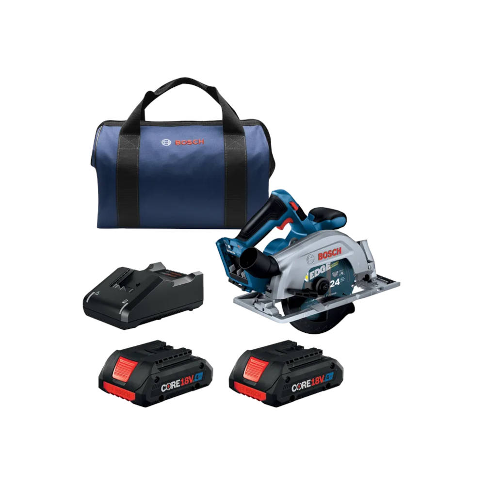 Bosch 18V Brushless Blade-Right 6-1/2 In Circular Saw w/CORE18V Batteries | GKS18V-22B25