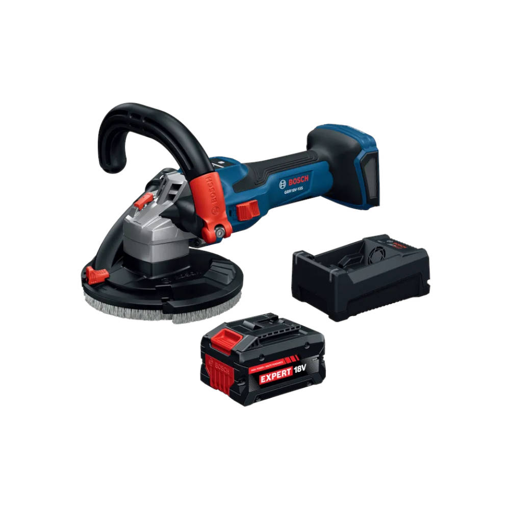 Bosch 18V 5 Inch Concrete Surface Grinder w/Battery | GBR18V-15SN18X