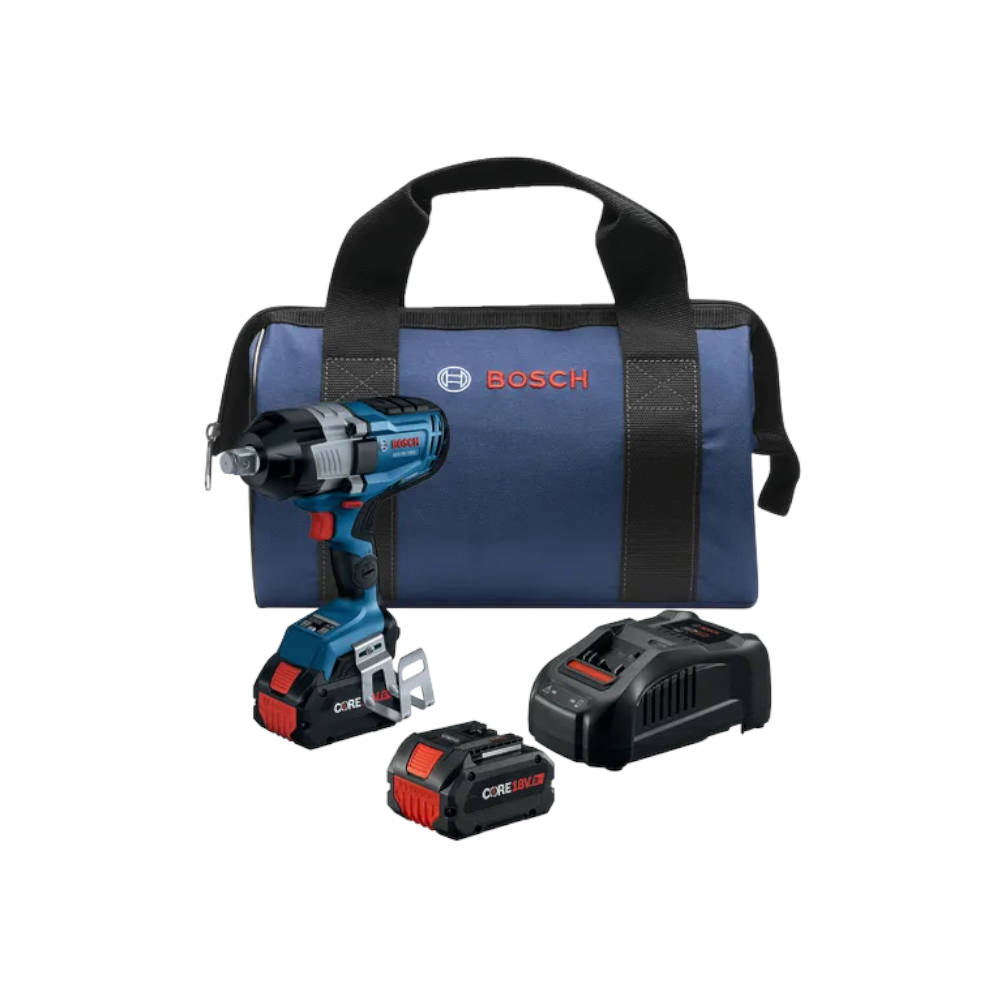 Bosch PROFACTOR™ Connected-Ready 3/4 In High Torque Impact Wrench w/CORE18V Batteries | GDS18V-1180CB28