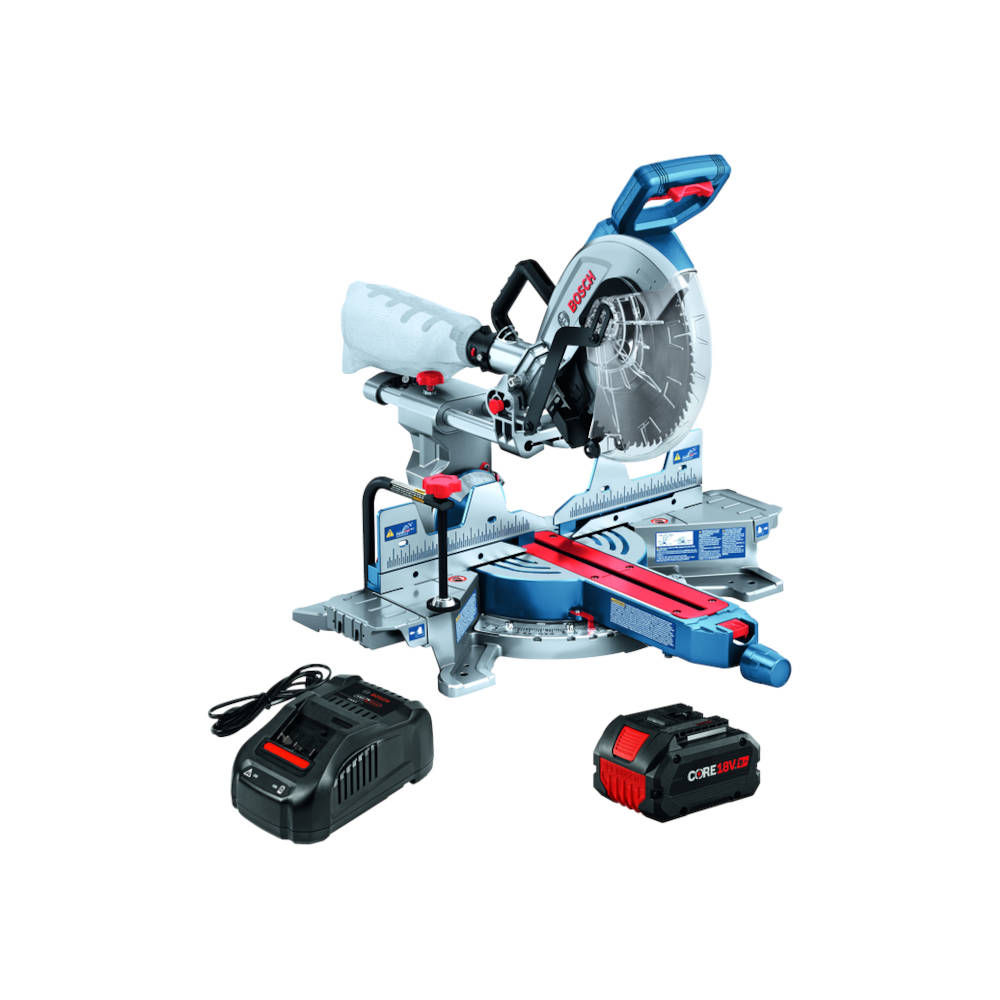 Bosch PROFACTOR™ 18V 10 In Dual-Bevel Slide Miter Saw Kit w/CORE18V Battery | GCM18V-10SDN14