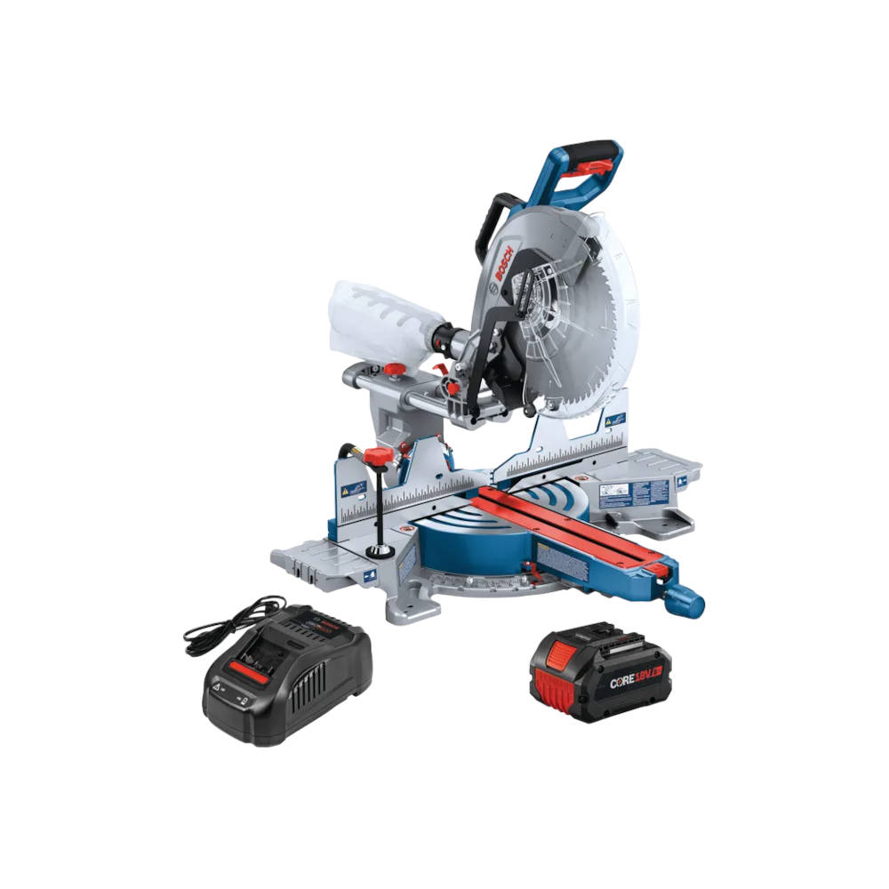 Bosch PROFACTOR™ 18V 12 In Dual-Bevel Slide Miter Saw Kit w/CORE18V Battery | GCM18V-12SDN14