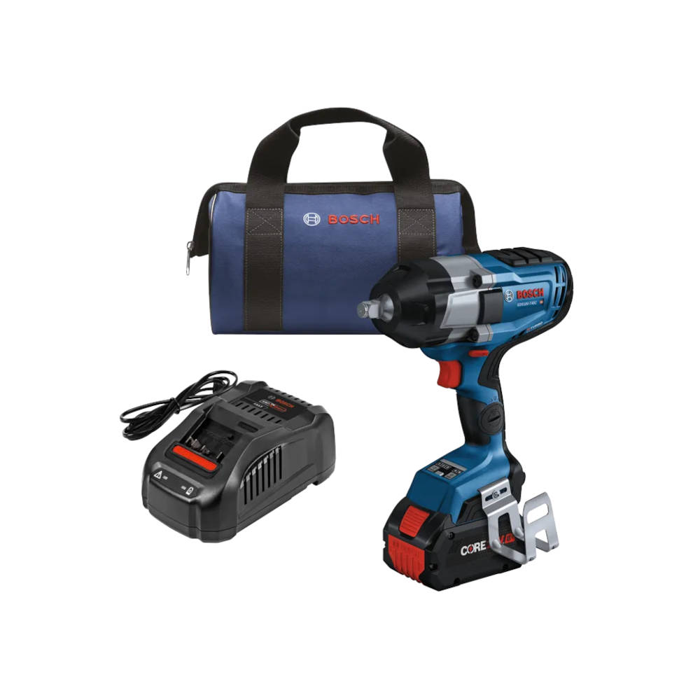 Bosch PROFACTOR™ 18V Connected 1/2 In Impact Wrench w/CORE18V Batteries | GDS18V-740CB14