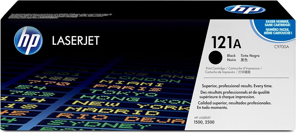 New, Pre-Owned - HP 121A Standard Yield Black Toner Cartridge, C9700A